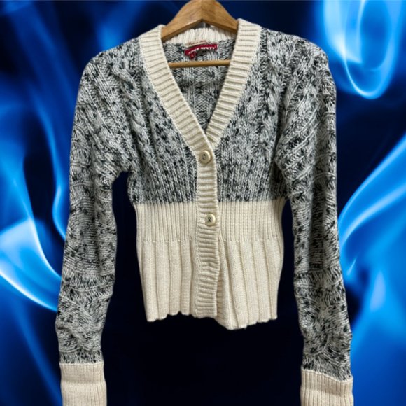 sold @ ebay ~ Miss Sixty Cardigan Sweater Wool & Mohair - Made in Italy - Picture 10 of 10